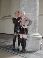 Tiffany Pearl. Lesbo PVC Lovers Free Pic 1