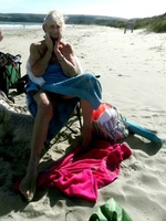 Sparkle. Granny Sparkle At The Beach Free Pic 1