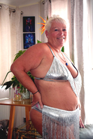 Princess Peachy. Silver Tassle Bikini Strip Free Pic 2