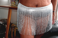 Princess Peachy. Silver Tassle Bikini Strip Free Pic 3