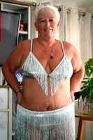 Princess Peachy. Silver Tassle Bikini Strip Free Pic 10