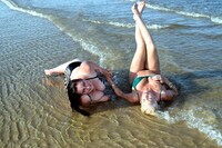 Cheeky Dee. At the beach with hot GILF Dimonty Free Pic 7