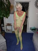 Sparkle. Wearing a bright yellow crutchless yellow body suit.  Free Pic 9