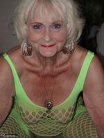 Sparkle. Wearing a bright yellow crutchless yellow body suit.  Free Pic 12