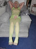 Sparkle. Wearing a bright yellow crutchless yellow body suit.  Free Pic 19