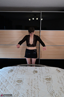 Hot Milf. Black Wetlook Skirt Free Pic 1