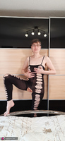Hot Milf. Black Stretch Catsuit Free Pic 6