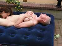 Tiffany Pearl. Lesbo Fun With Angel Eyes On The Blow Up Matress Pt1 Free Pic 18