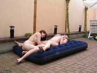 Tiffany Pearl. Lesbo Fun With Angel Eyes On The Blow Up Matress Pt1 Free Pic 19