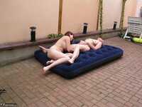 Tiffany Pearl. Lesbo Fun With Angel Eyes On The Blow Up Matress Pt2 Free Pic 3