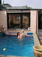 Tiffany Pearl. Naked Lesbo Pool Games With Angel Eyes Pt1 Free Pic 11