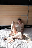 Hot Milf. Dildo Fuck In My Satin Dress Free Pic 2