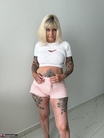 Inked MILF. Hot Pink Shorts Free Pic 5