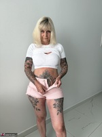 Inked MILF. Hot Pink Shorts Free Pic 6
