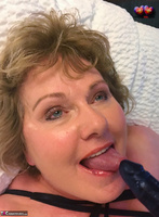 Busty Bliss. Black Lace Up & Mesh Latex Sex Free Pic 14