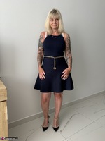 Inked MILF. Little Black Dress Free Pic 1