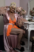 Sparkle. Orange Lingerie Tits and Pussy Free Pic 1