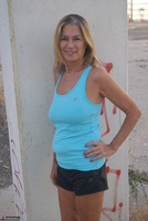 Marta Style. Showing off my tits outdoors Free Pic 1