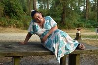 Cheeky Dee. Stripping in the woods Free Pic 5