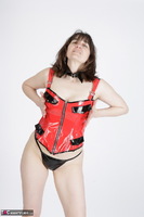 Hot Milf. Black & Red Outfit Free Pic 7