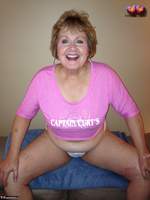 Busty Bliss. Pink Half Tee Vibes Free Pic 1
