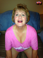 Busty Bliss. Pink Half Tee Vibes Free Pic 3
