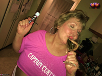 Busty Bliss. Pink Half Tee Vibes Free Pic 14