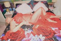 Sparkle. Flashing in my red nightdress Free Pic 1