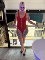 Inked MILF. Creaming my tanned tits Free Pic 2