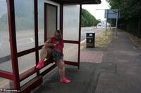 Lexie Cummings. Flashing At The Bus Shelter Free Pic 5