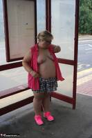 Lexie Cummings. Flashing At The Bus Shelter Free Pic 15