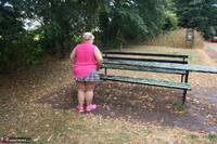 Lexie Cummings. Stripping By The Picnic Bench Free Pic 1