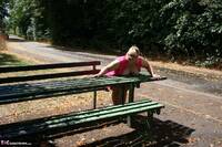 Lexie Cummings. Stripping By The Picnic Bench Free Pic 2