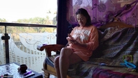 Diana Ananta. Spreading My Legs On The Balcony Pt1 Free Pic 1
