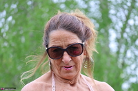 Kyras Nylons. Pink Dress Outdoors Pt1 Free Pic 10