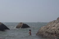 Diana Ananta. Naked Swimming In The Ocean Free Pic 2