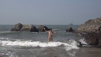 Diana Ananta. Naked Swimming In The Ocean Free Pic 11