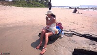 Diana Ananta. No Panties On The Beach Free Pic 1