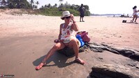 Diana Ananta. No Panties On The Beach Free Pic 3