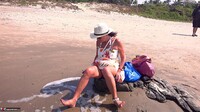 Diana Ananta. No Panties On The Beach Free Pic 18