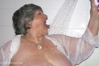 Showertime featuring Grandma Libby Free Pic 1