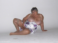 Grandma Libby - Notts Flowered Satin Gallery