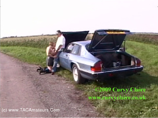 Curvy Claire - Classic Car Cock Movie Video