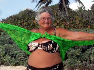 Grandma Libby - Barbados Beach