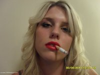 Smoking and Vibrator featuring Angels18atlast Free Pic 1