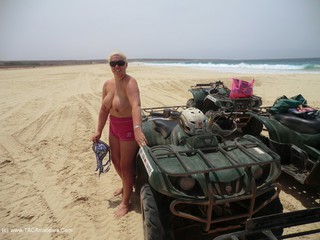 Barby - Quad Bikes Topless In Cape Verde