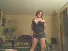 Misha MILF - Denim Giant Arse Dildo Gallery