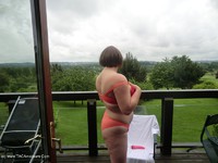 Barby's Balcony Wank featuring Barby Free Pic 1
