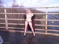 Barby on M6 bridge featuring Barby Slut