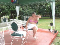 Relaxing In The Garden featuring Grandma Libby